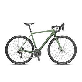Шоссейный велосипед Scott Addict Gravel 20 28" 2019, Вариант УТ-00143447: Рама: L / 56 (Рост: 177–188 см), Цвет: зеленый, изображение  - НаВелосипеде.рф