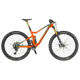Двухподвесный велосипед Scott Genius 900 Tuned 29" 2019, Вариант УТ-00143381: Рама: L / 56 (Рост: 177–188 см), Цвет: оранжевый, изображение  - НаВелосипеде.рф
