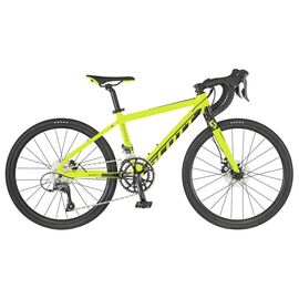 Подростковый велосипед Scott Gravel 24" 2019, Вариант УТ-00143462: Возраст: 9-11 (Рост: 130-145 см), Цвет: желтый, изображение  - НаВелосипеде.рф