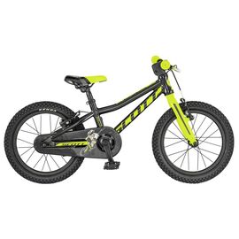 Детский велосипед Scott Scale 16" 2019, Вариант УТ-00143472: Возраст: 4-6 (Рост: 95-125 см), Цвет: черно-желтый, изображение  - НаВелосипеде.рф