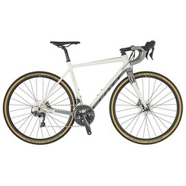 Шоссейный велосипед Scott Speedster Gravel 10 28" 2019, Вариант УТ-00143450: Рама: S / 52 (Рост: 162–173 см), Цвет: белый, изображение  - НаВелосипеде.рф