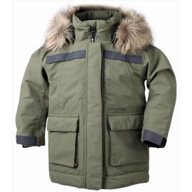 Куртка детская Didriksons HEIJKNSKJOLD, серо-зелёный, 501886, Вариант УТ-00135871: Рост: 100, изображение  - НаВелосипеде.рф