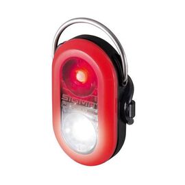 Фонарик безопасности SIGMA SPORT MICRO DUO красный: красный и белый LED, заметность с 50м, 2019, 17253, изображение  - НаВелосипеде.рф