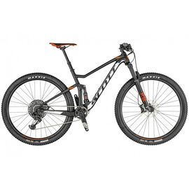 Двухподвесный велосипед Scott Spark 940 29" 2019, Вариант УТ-00156453: Рама: M (Рост: 160-170 см), Цвет: черный/белый/оранжевый, изображение  - НаВелосипеде.рф