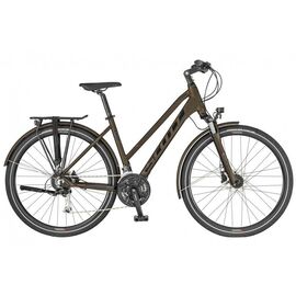 Городской велосипед Scott Sub Sport 30 Lady 28" 2019, Вариант УТ-00156478: Рама: L (Рост: 170-185 см), Цвет: черный, коричневый, изображение  - НаВелосипеде.рф