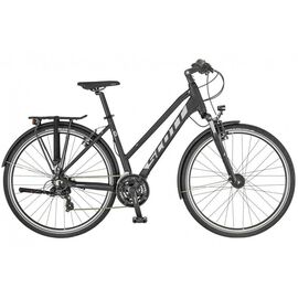 Городской велосипед Scott Sub Sport 40 Lady 28" 2019, Вариант УТ-00156479: Рама: М (Рост: 165-180 см), Цвет: черный, серый, изображение  - НаВелосипеде.рф