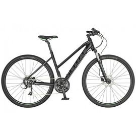 Городской велосипед Scott Sub Cross 40 Lady 28" 2019, Вариант УТ-00156481: Рама: L (Рост: 170-180 см), Цвет: серый/черный, изображение  - НаВелосипеде.рф