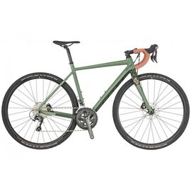 Шоссейный велосипед Scott Contessa Speedster Gravel 25 28" 2019, Вариант УТ-00157134: Рама: M (Рост: 170-184 см), Цвет: оливковый/черный, изображение  - НаВелосипеде.рф