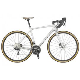 Женский шоссейный велосипед Scott Contessa Addict 25 disc 28" 2019, Вариант УТ-00156475: Рама: M (Рост: 170-179 см), Цвет: серый, изображение  - НаВелосипеде.рф