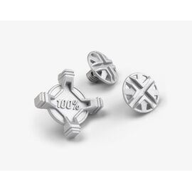 Винты крепления козырька велошлема 100% Status Visor Screw Kit Silver, 81015-008-01, изображение  - НаВелосипеде.рф