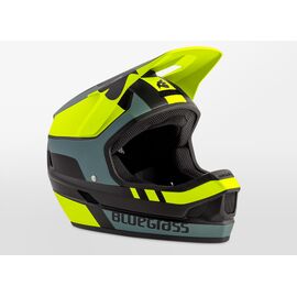 Велошлем Bluegrass Legit Black/Fluo Yellow/Grey, 3HELG11M0NG, Вариант УТ-00149050: Размер: L (58-60 см), изображение  - НаВелосипеде.рф