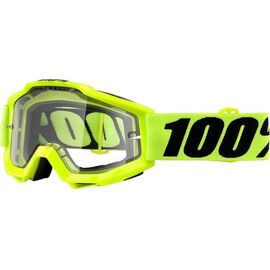 Очки велосипедные 100% Accuri Forecast Fluo Yellow Clear Lens, 50220-104-02, изображение  - НаВелосипеде.рф