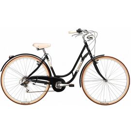 Городской велосипед ADRIATICA Vintage DANISH 6V Lady, 28", 2019, Вариант УТ-00130523: Рама: 19" (Рост: 170-180 см), Цвет: чёрный, изображение  - НаВелосипеде.рф