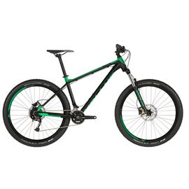 Горный велосипед KELLYS Gibon 30 27,5" 2019, Вариант УТ-00157391: Рама: S (Рост: 162-174 см), Цвет: черный/зеленый, изображение  - НаВелосипеде.рф