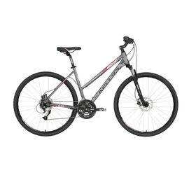 Кроссовый велосипед KELLYS Clea 90 28" 2019, Вариант УТ-00158231: Рама: 19" (Рост: 168 - 181 см), Цвет: черный/голубой, изображение  - НаВелосипеде.рф