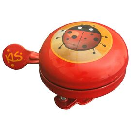 Звонок KELLY'S Bell 60, 60мм, сталь, "божья коровка", красный, NKE19790, изображение  - НаВелосипеде.рф