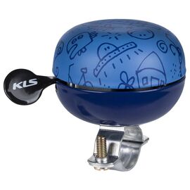 Звонок велосипедный KELLY'S Bell 60, 60мм, сталь, "детские рисунки", синий, NKE19788, изображение  - НаВелосипеде.рф