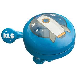 Звонок велосипедный KELLY'S Bell 60, 60мм, сталь, "ракета", синий, NKE19791, изображение  - НаВелосипеде.рф