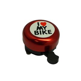Звонок велосипедный Bike красный, в торговой упаковке, NTB18087-A, изображение  - НаВелосипеде.рф