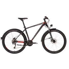 Горный велосипед KELLYS Spider 60 29" 2019, Вариант УТ-00158265: Рама: L (Рост: 185-195 см), Цвет: черный/оранжевый, изображение  - НаВелосипеде.рф