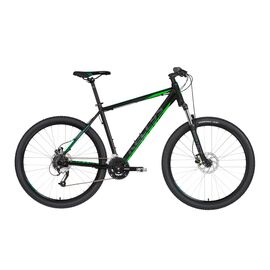 Горный велосипед KELLYS Madman 50 27,5" 2019, Вариант УТ-00158404: Рама: M (Рост: 172-187 см), Цвет: Black Green, изображение  - НаВелосипеде.рф