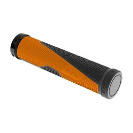 Грипсы велосипедные KELLY'S CRYPTON, 135мм, кратон, 1 грипстоп, оранжевый, ZKE92763, изображение  - НаВелосипеде.рф