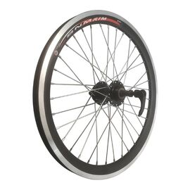 Колесо велосипедное TBS 28" заднее, алюминий, двойной обод, чёрный, с промподшипниками, под дисковый тормоз, ZXX18482, изображение  - НаВелосипеде.рф