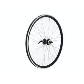 Колесо велосипедное TBS 27,5" заднее, алюминий, двойной обод, чёрный, с промподшипниками, под дисковый тормоз, ZXX18488, изображение  - НаВелосипеде.рф