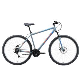 Горный велосипед Black One Onix 29 D 29" 2019, Вариант УТ-00157508: Рама: 18" (Рост: 165 - 175 см), Цвет: серый/оранжевый/голубой, изображение  - НаВелосипеде.рф