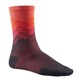 Носки велосипедные MAVIC Cosmic Graphic Socks, красные, 2019, 401952, Вариант УТ-00137555: Размер: 35/38, изображение  - НаВелосипеде.рф