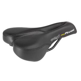 Седло велосипедное женское VELO PLUSH DEEP CHANNEL LADY, черное, 250199, изображение  - НаВелосипеде.рф
