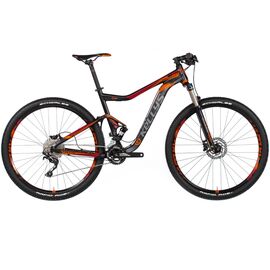 Двухподвесный велосипед KELLYS REYON 10 29" 2017, Вариант УТ-00041775: Рама: S (Рост: 160-180 см), Цвет: черный/красный/серый, изображение  - НаВелосипеде.рф