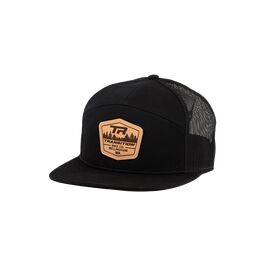 Кепка велосипедная TBC 7 Panel Trucker Hat, 2019, Leather Badge, Black, один размер, 01.19.99.9003, изображение  - НаВелосипеде.рф