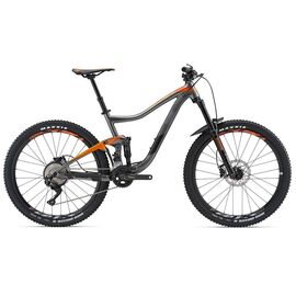 Двухподвесный велосипед Giant Trance 3 GE 27,5" 2018 , Вариант УТ-00153474: Рама: L (Рост: 185 - 190 cm), Цвет: угольный/черный/оранжевый, изображение  - НаВелосипеде.рф
