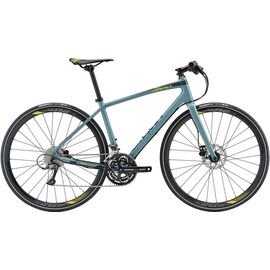 Шоссейный велосипед Giant Rapid 3 28" 2018, Вариант УТ-00153486: Рама: M (Рост: 165 - 170 cm), Цвет: серый/желтый, изображение  - НаВелосипеде.рф