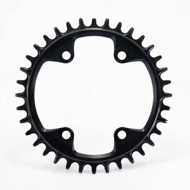 Звезда передняя Garbaruk 96 BCD (Shimano M6000/7000/8000) Round 34T, черный, 5907441524711, изображение  - НаВелосипеде.рф