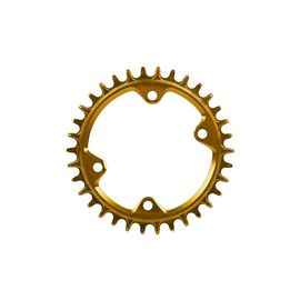 Звезда передняя Garbaruk 96 BCD (Shimano M6000/7000/8000) Round 34T, золотой, 5907441537247, изображение  - НаВелосипеде.рф