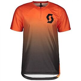 Веломайка SCOTT Trail Vertic Zip короткий рукав exotic orange/black(оранжевый/черный) 2019, 270482-6127, Вариант УТ-00158505: Размер: L, изображение  - НаВелосипеде.рф