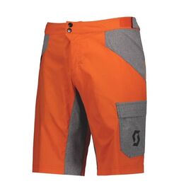 Шорты SCOTT Trail Flow с памперсом exotic orange/light grey(оранжевый/серый) 2019, 270480-6186, Вариант УТ-00158503: Размер: XL, изображение  - НаВелосипеде.рф