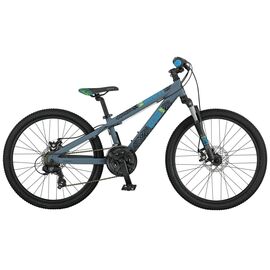 Подростковый велосипед Scott Voltage disc 24" 2017, Вариант УТ-00156487: Возраст 9 - 11 лет (Рост 130 - 145 см), Цвет: синий, изображение  - НаВелосипеде.рф