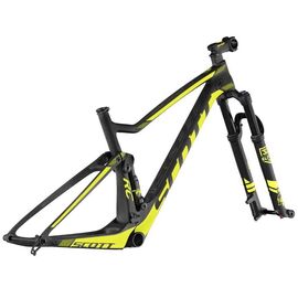 Рама велосипедная Scott Spark RC 900 World Cup (HMX), + вилка, 2017, Вариант УТ-00143531: Размер: M/54 (Рост 169 – 179 см), Цвет: желтый/черный, изображение  - НаВелосипеде.рф