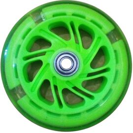 Колесо для самоката, с 2 подшипниками ABEC-7, d - 117мм, зеленое, SC 01 GR, изображение  - НаВелосипеде.рф