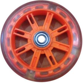 Колесо для самоката ПВХ с 2 подшипниками ABEC-7, d - 116мм, оранжевое, SC 01-1 OR, изображение  - НаВелосипеде.рф