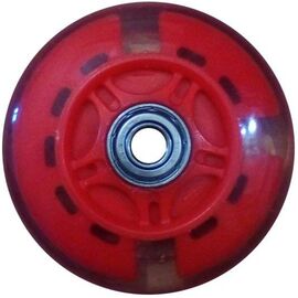 Колесо для самоката, с 2 подшипниками ABEC-7, d - 81мм, красное, SC 02 RD, изображение  - НаВелосипеде.рф