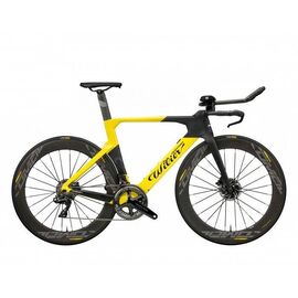 Шоссейный велосипед Wilier Turbine Crono Ultegra Di2 Disc Comete Pro Carbon SL 28" 2019, Вариант УТ-00127719: Рама: М (Рост: 171 - 176 см), Цвет: черный/желтый, изображение  - НаВелосипеде.рф