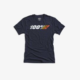 Велофутболка 100% Motorrad Tech Tee Navy Heather 2019, 35010-015-11, Вариант УТ-00159429: Размер: L, изображение  - НаВелосипеде.рф