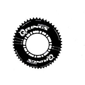 Звезда велосипедная Rotor Chainring Q BCD110X5 Outer Black Aero 54At, C01-002-07020-0, изображение  - НаВелосипеде.рф