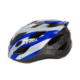 Велошлем Vinca Sport, белый/синий, VSH 23 New azuro, Вариант УТ-00057486: Размер: L (57-62 см), изображение  - НаВелосипеде.рф
