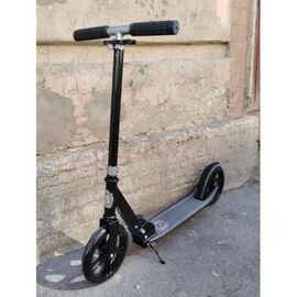 Самокат Vinca Sport, для взрослых, двухколёсный,  регулир, PU колеса 200мм, ABEC 7, дека 540х113мм, черный, VSP 10 Retro, изображение  - НаВелосипеде.рф