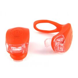Комплект фонарей Vinca sport VL 267-С, 2 штуки, 2 режима работы, красный корпус, VL 267-2 red, изображение  - НаВелосипеде.рф